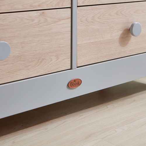 Boori Universal Kids 6 Drawer Chest V23, Pebble and Oak