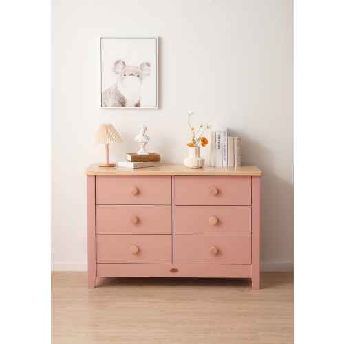 Boori Universal Kids 6 Drawer Chest V23, Cherry and Almond