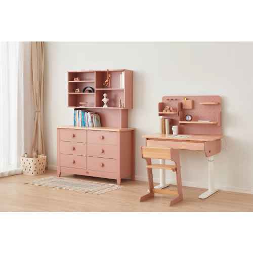 Boori Universal Kids 6 Drawer Chest V23, Cherry and Almond