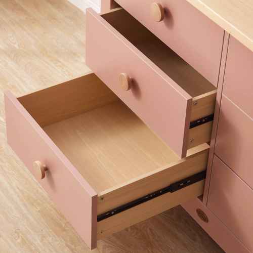 Boori Universal Kids 6 Drawer Chest V23, Cherry and Almond