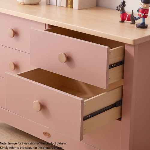 Boori Universal Kids 3 Drawer Chest V23, Pebble and Oak