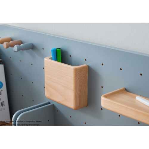 Boori Ergonomic Kids Desk (100cm) With Pegboard Hutch Package, Cherry and Beech