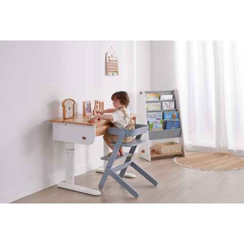 Boori Ergonomic Kids Desk (110cm) With Pegboard Hutch Package, Barley and Beech