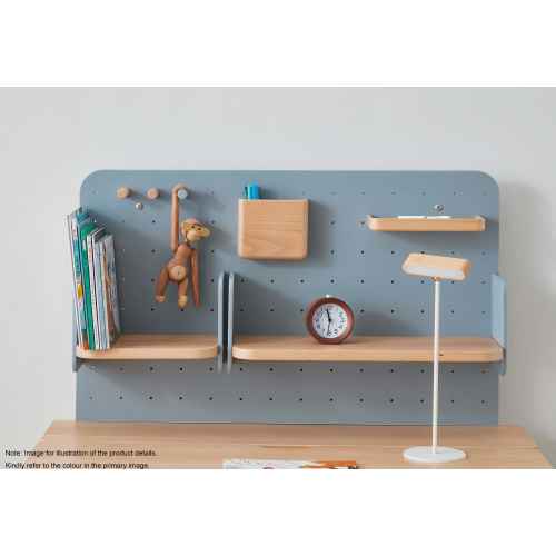 Boori Ergonomic Kids Desk (110cm) With Pegboard Hutch Package, Barley and Beech