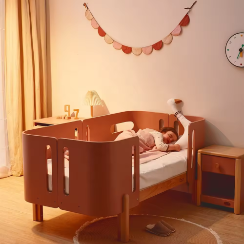 Boori Nova Kids Evolve Bedside Bed, Cherry and Beech