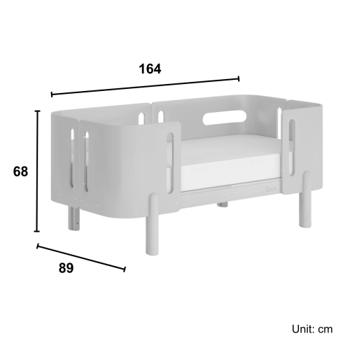 Boori Nova Evolve Kids Bedside Bed, Cherry and Beech