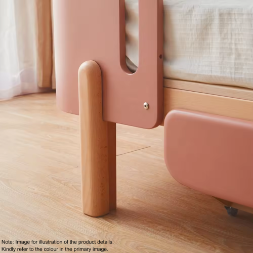 Boori Nova Evolve Kids Bedside Bed, Blueberry and Beech