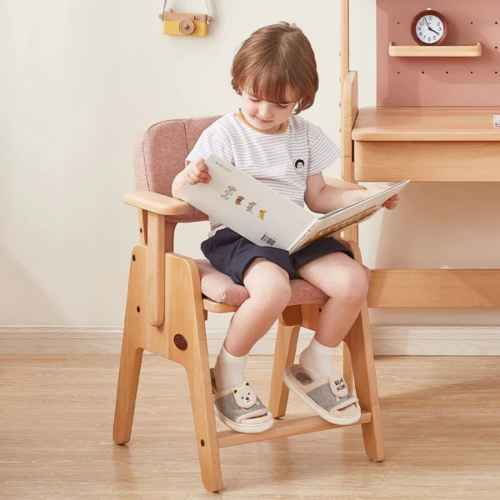 Boori Euler Kids Study Chair with Cushion Set, Cherry and Beech