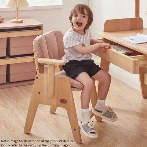 Boori Euler Kids Study Chair with Cushion Set, Blueberry and Beech