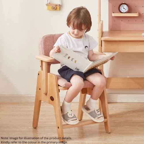 Boori Euler Kids Study Chair with Cushion Set, Blueberry and Beech