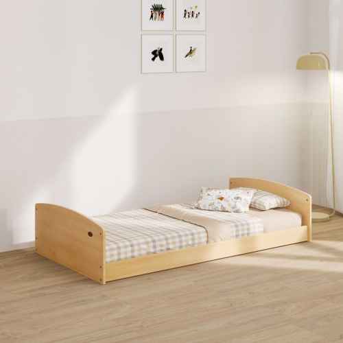 Boori Matilda Kids Single Floor Bed, Almond