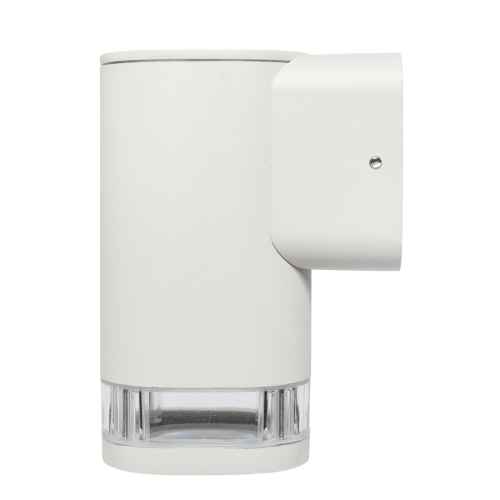 Brilliant GLENELG 1X4W GU10 WW Ambient LED Fixed Exterior Wall Light, White