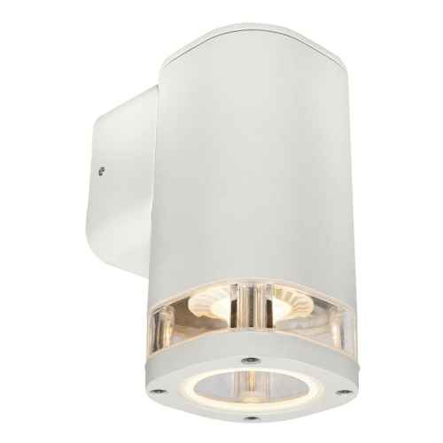 Brilliant GLENELG 1X4W GU10 WW Ambient LED Fixed Exterior Wall Light, White