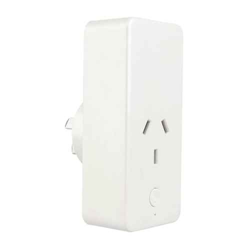 Brilliant CANNES Smart WiFi Single Plug with USB-A and USB-C Chargers, White