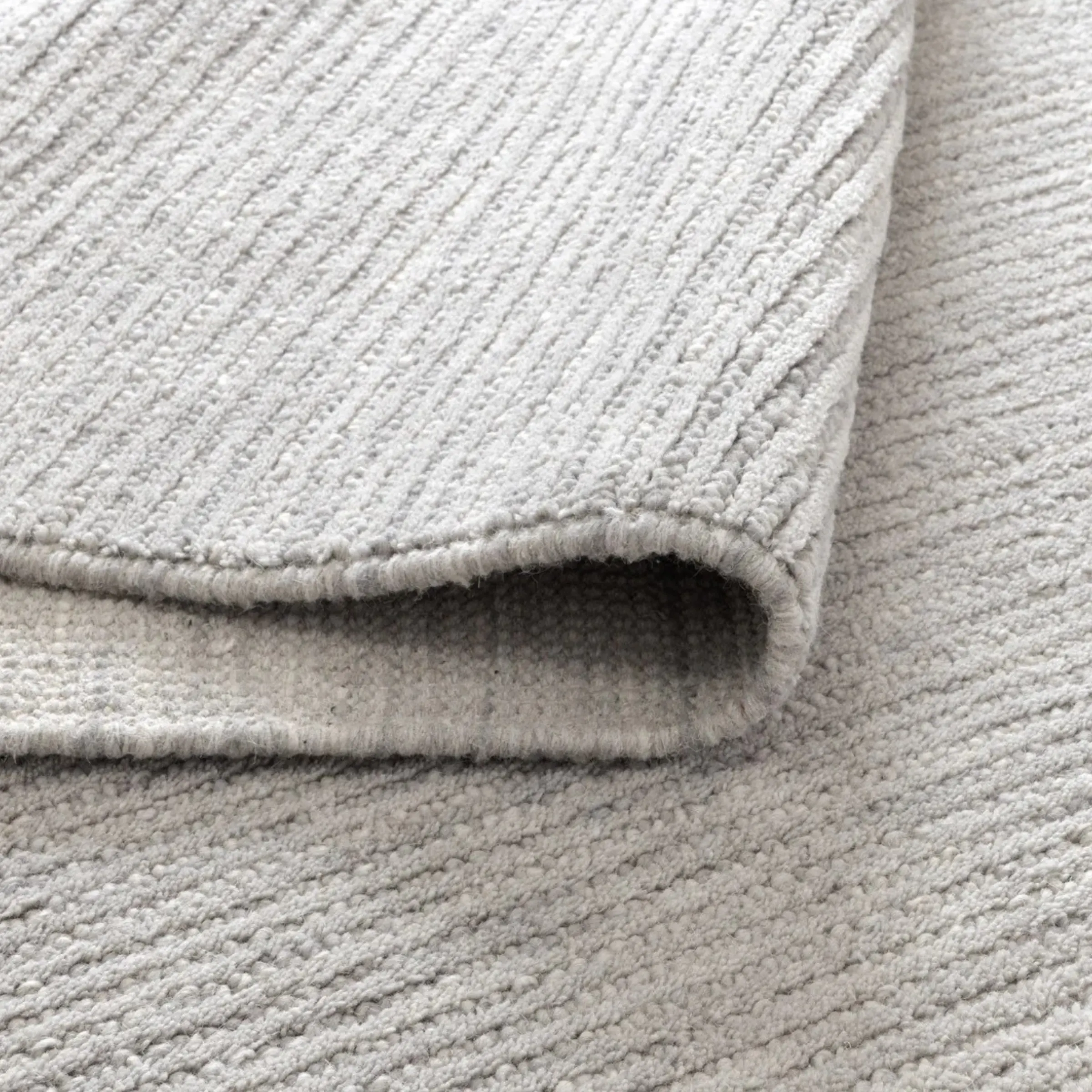 DreamWeaver Pure Scandinavian Wool Rug, Grey, 80x300cm