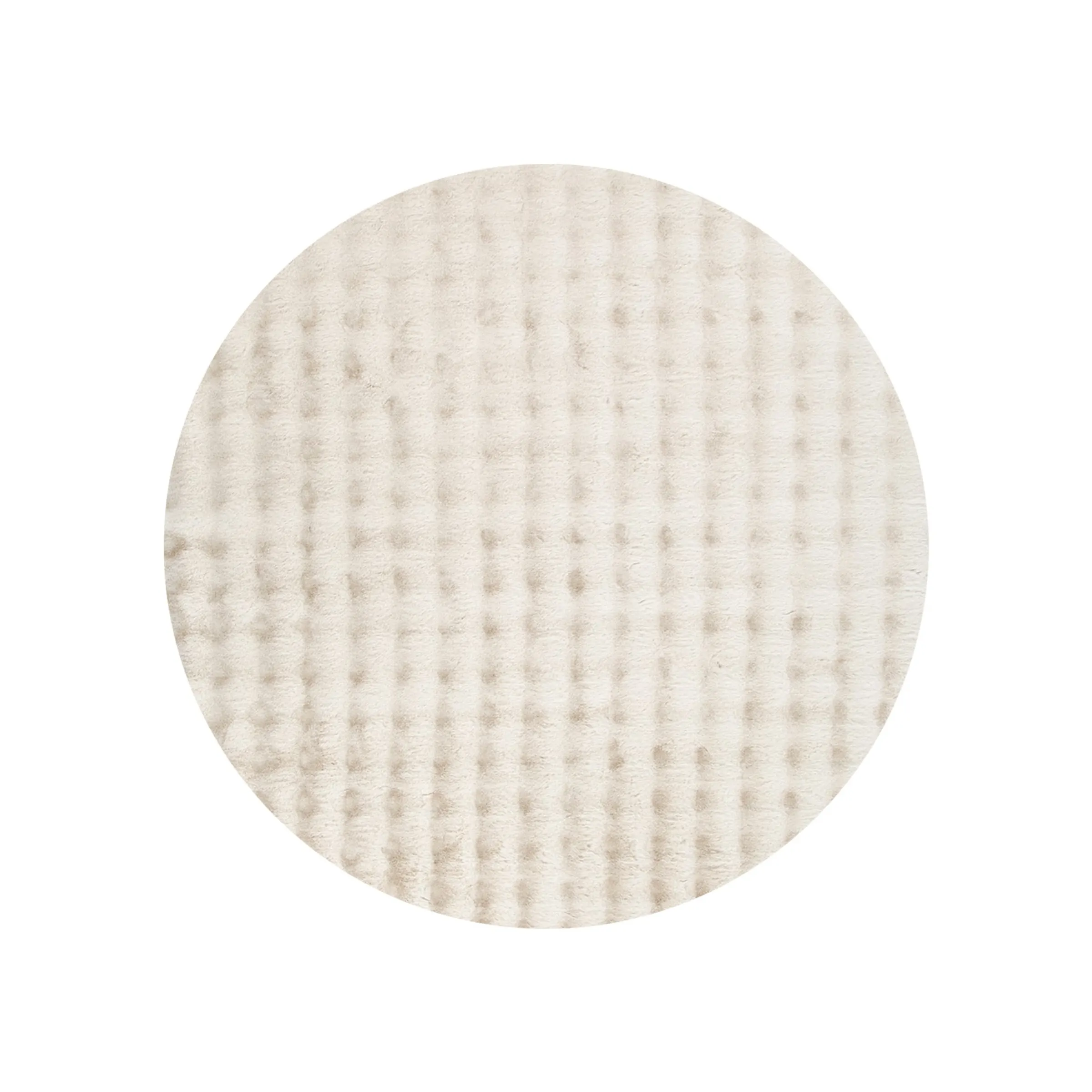 DreamWeaver Essence Machine Washable Rug, Beige, 100x100cm