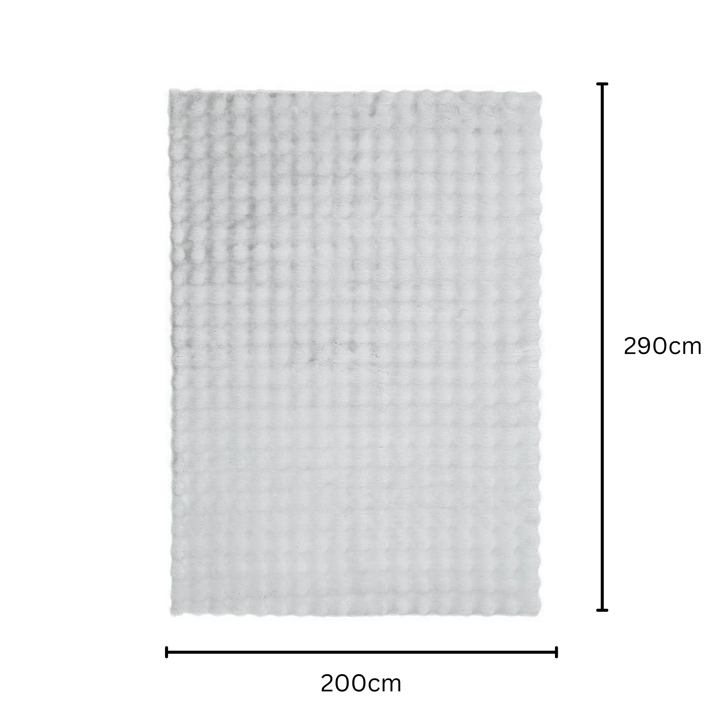 DreamWeaver Essence Machine Washable Rug, Silver, 200x290cm