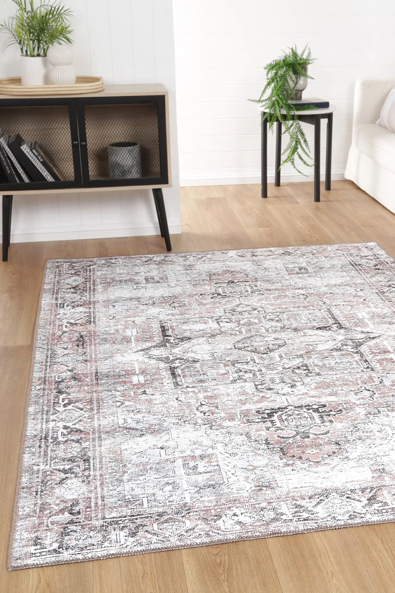DreamWeaver Homestead Machine Washable Rug, Amelie Terracotta, 160x230cm
