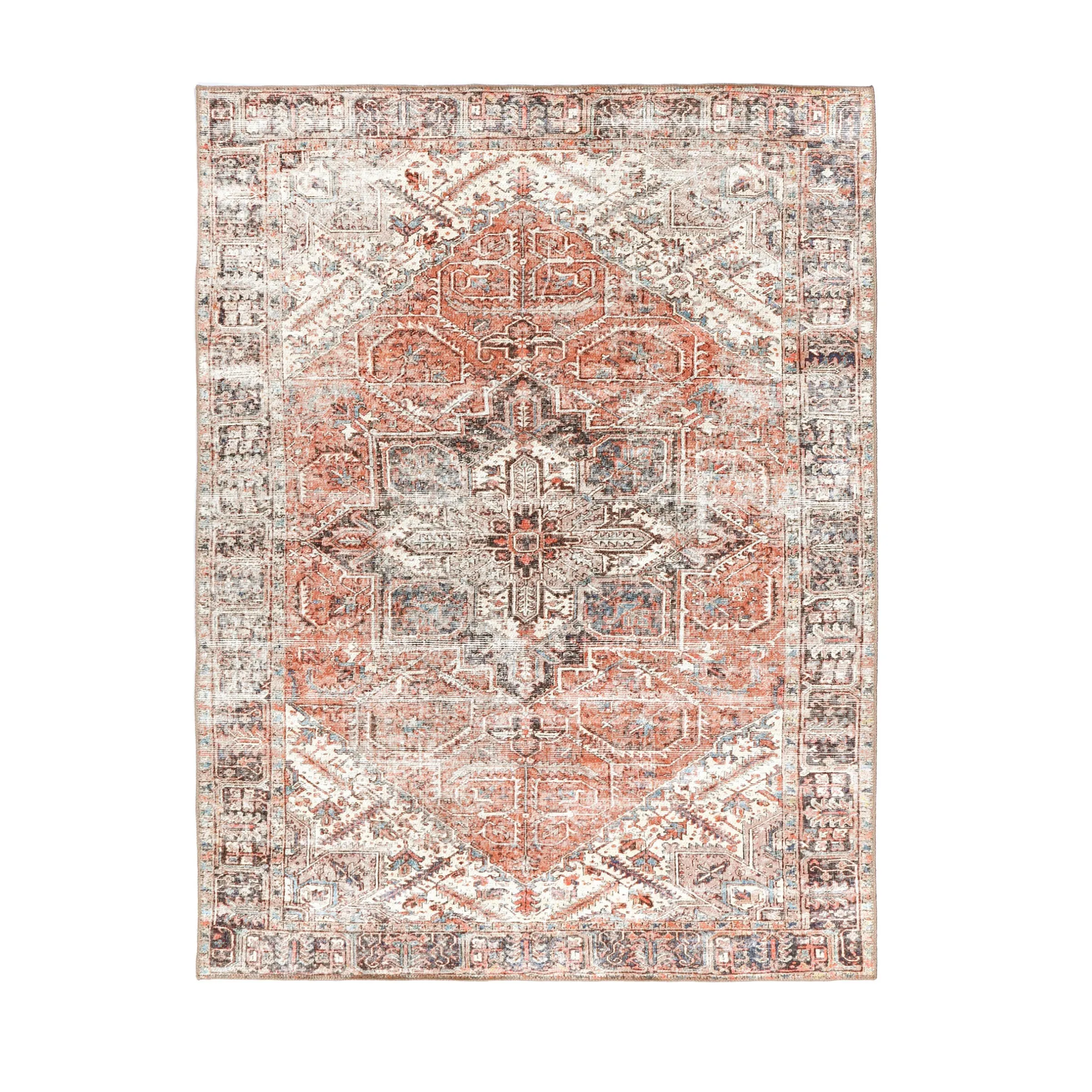 DreamWeaver Homestead Machine Washable Rug, Jezebel Red, 200x290cm
