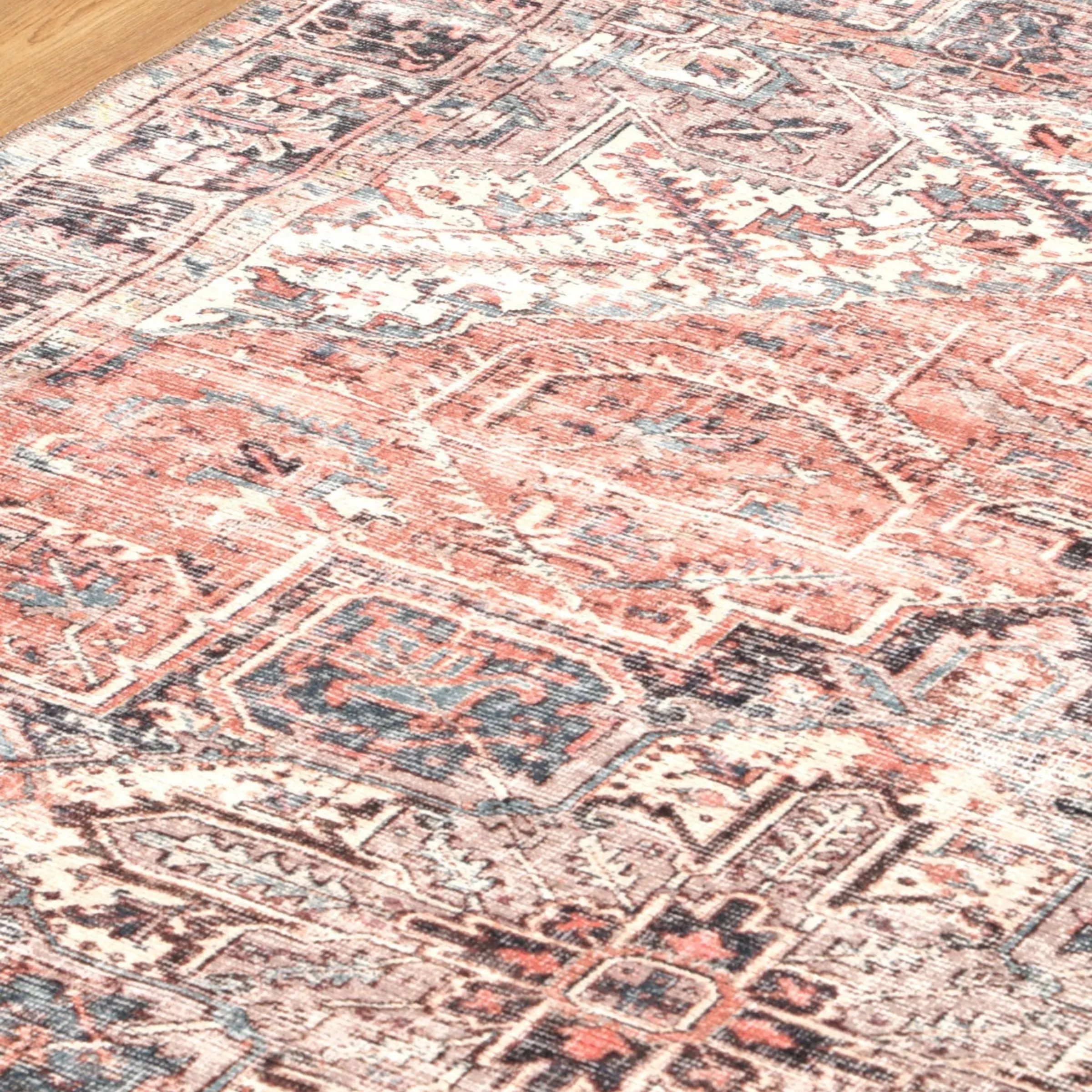 DreamWeaver Homestead Machine Washable Rug, Jezebel Red, 200x290cm