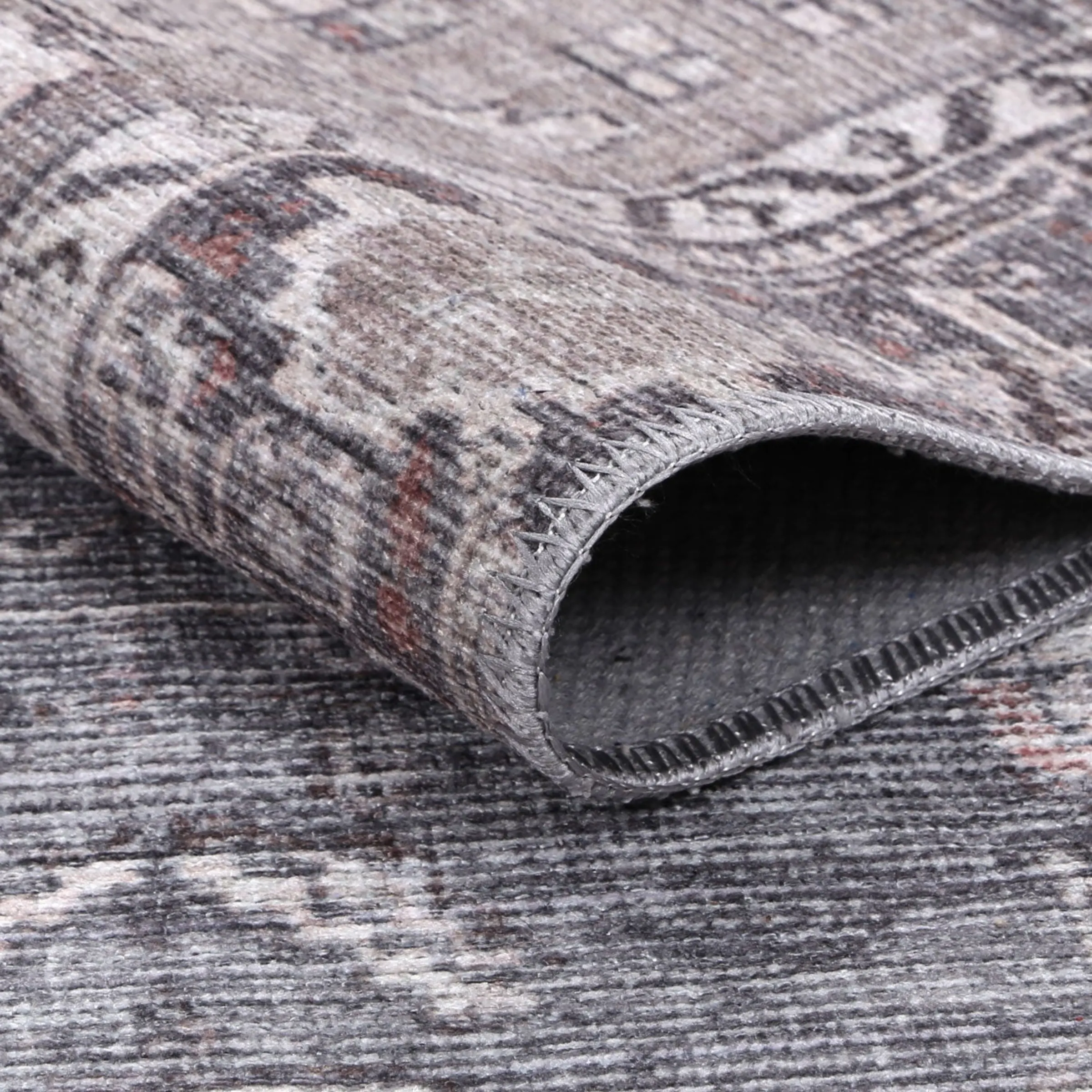 DreamWeaver Homestead Machine Washable Rug, Jule Grey, 240x330cm