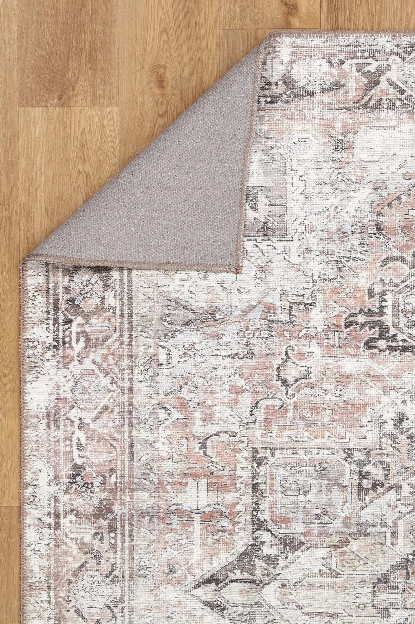 DreamWeaver Homestead Machine Washable Rug, Amelie Terracotta, 200x290cm