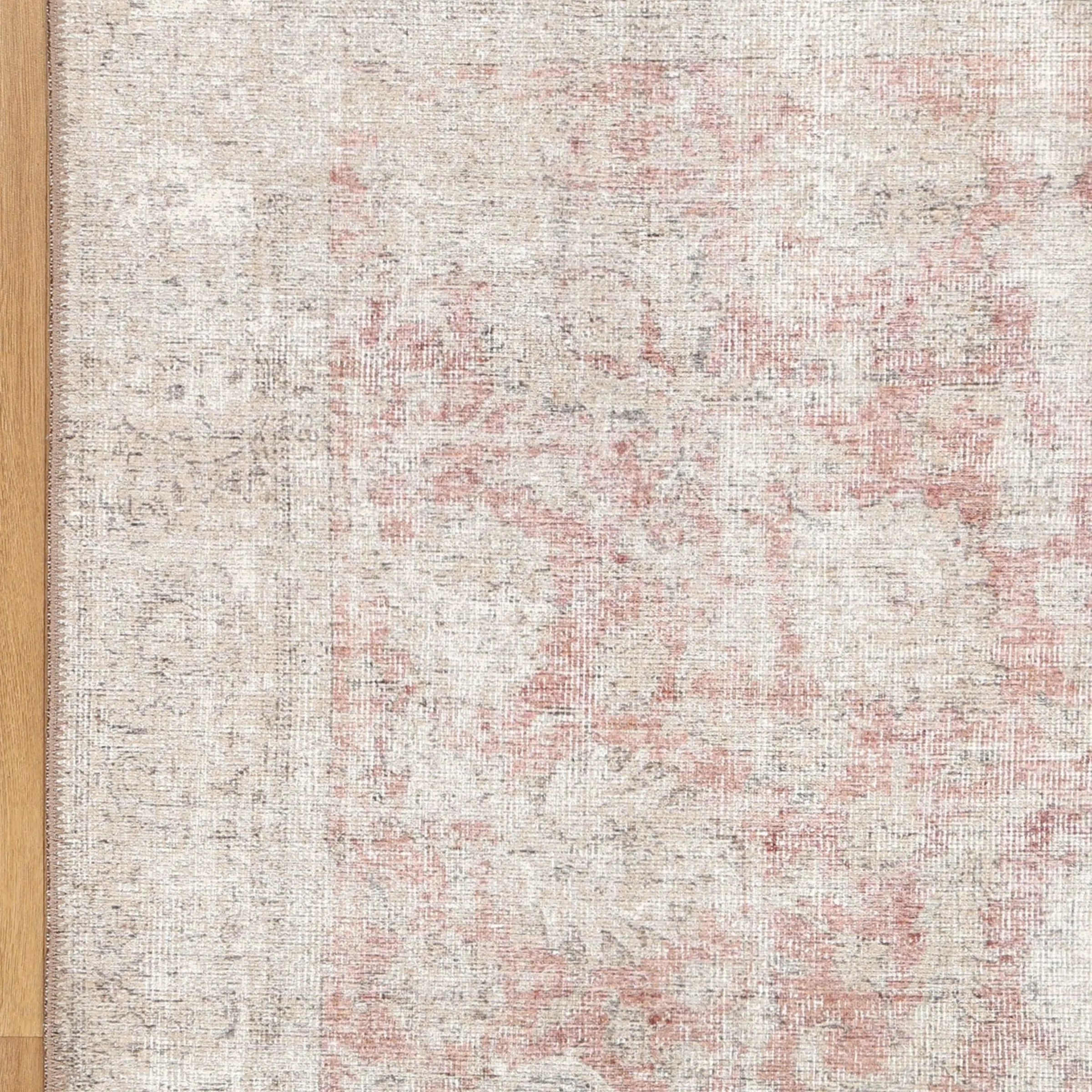 DreamWeaver Homestead Machine Washable Rug, Carmella Blush, 200x290cm