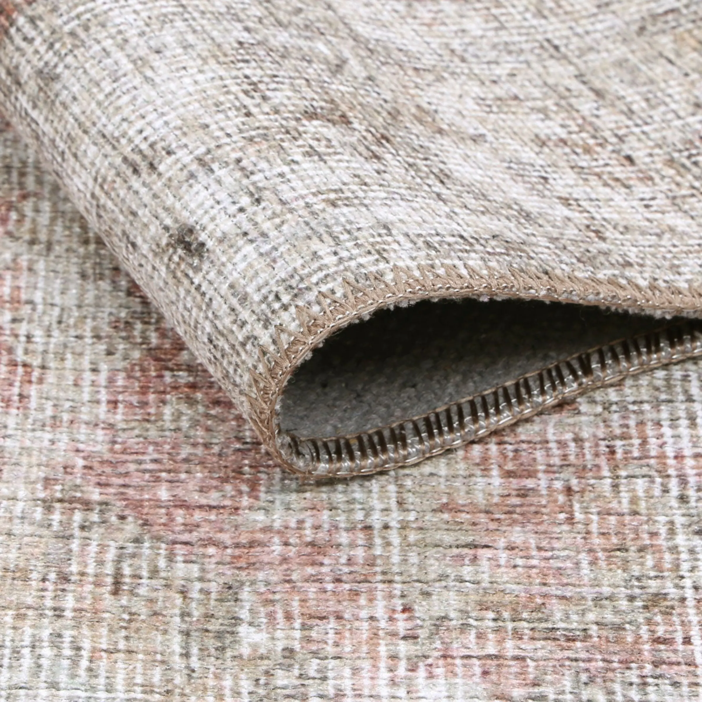 DreamWeaver Homestead Machine Washable Rug, Carmella Blush, 200x290cm