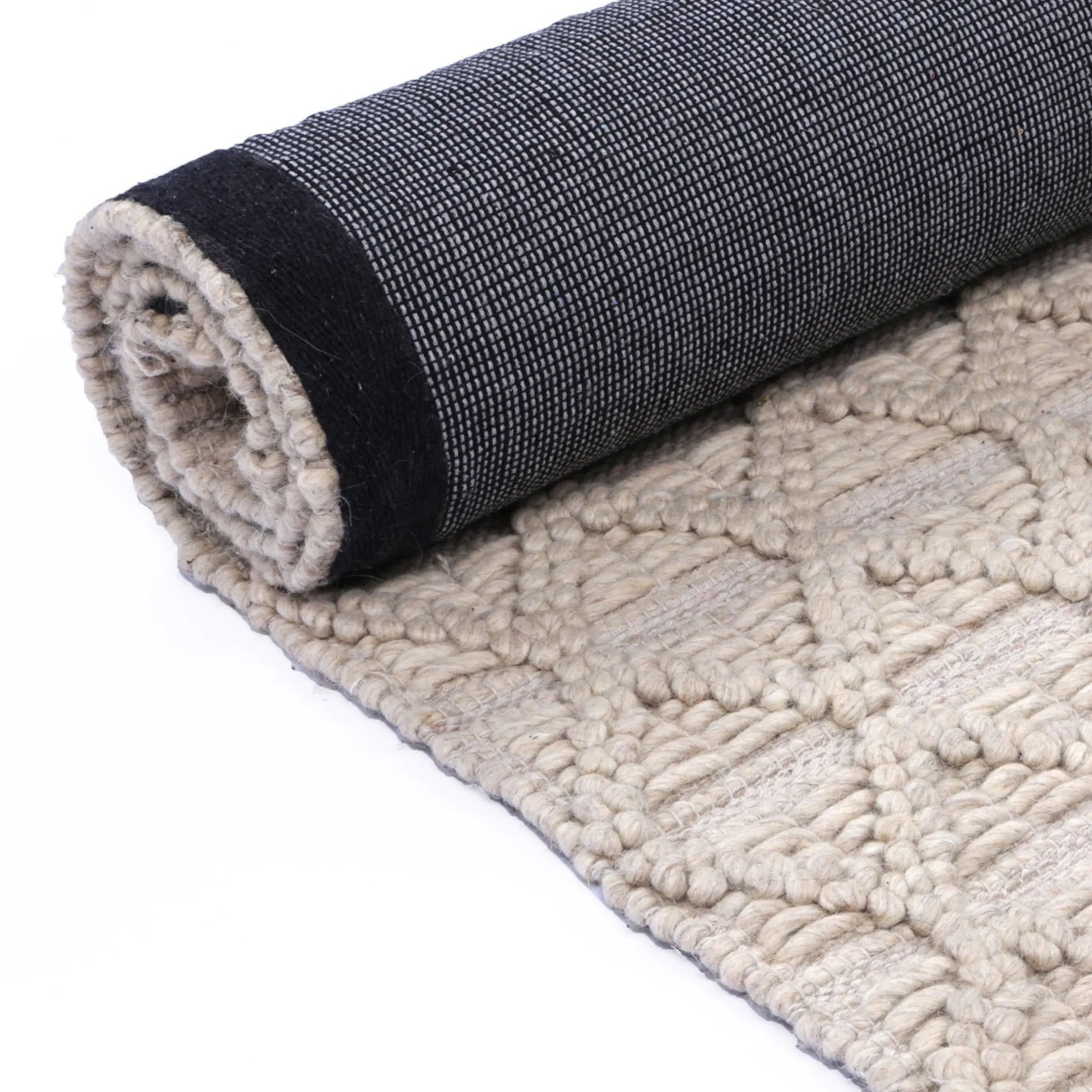 DreamWeaver Wave Scandinavian Rug, Mosaic Natural, 240x330cm