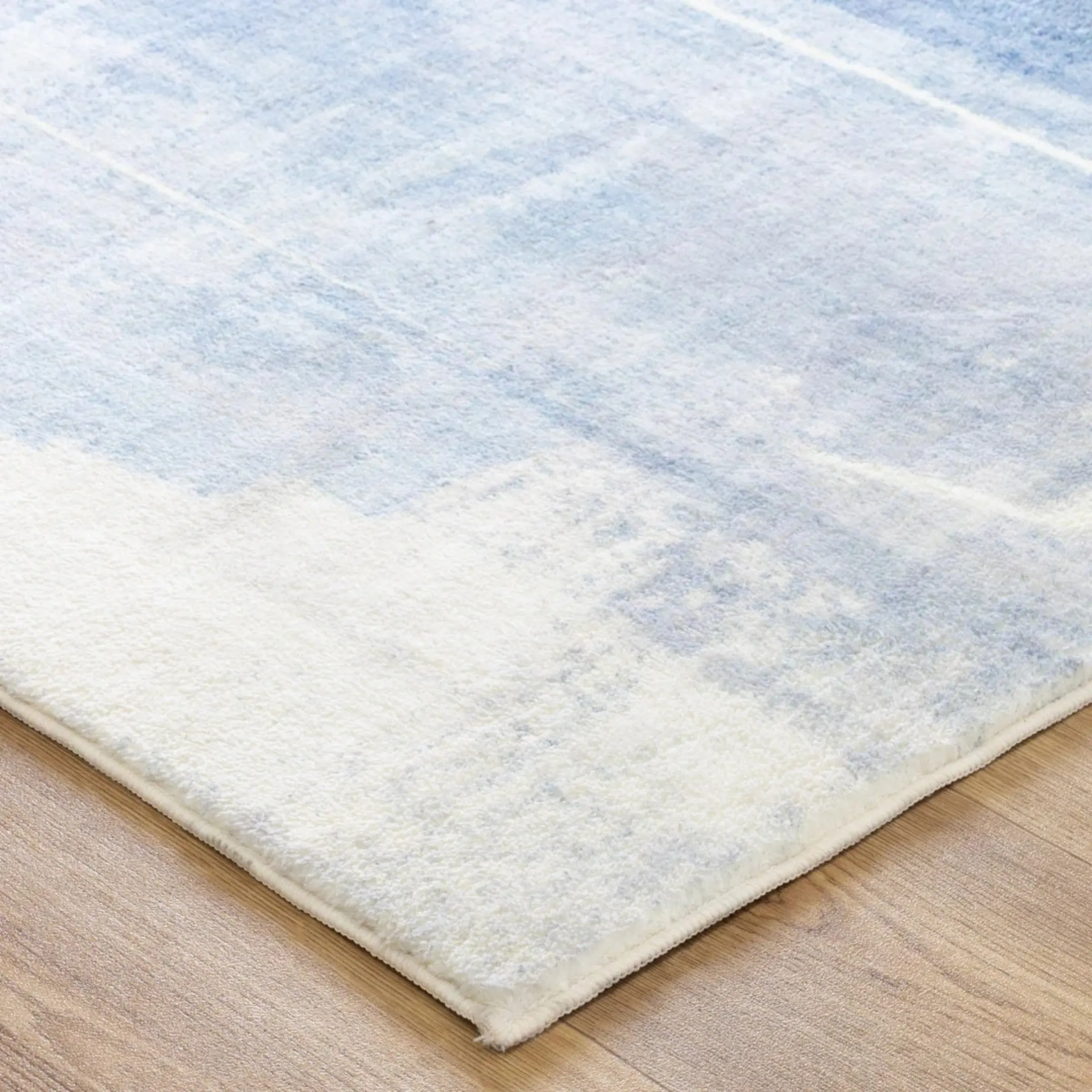 DreamWeaver Oasis Machine Washable Rug, Abstract Blue, 160x230cm