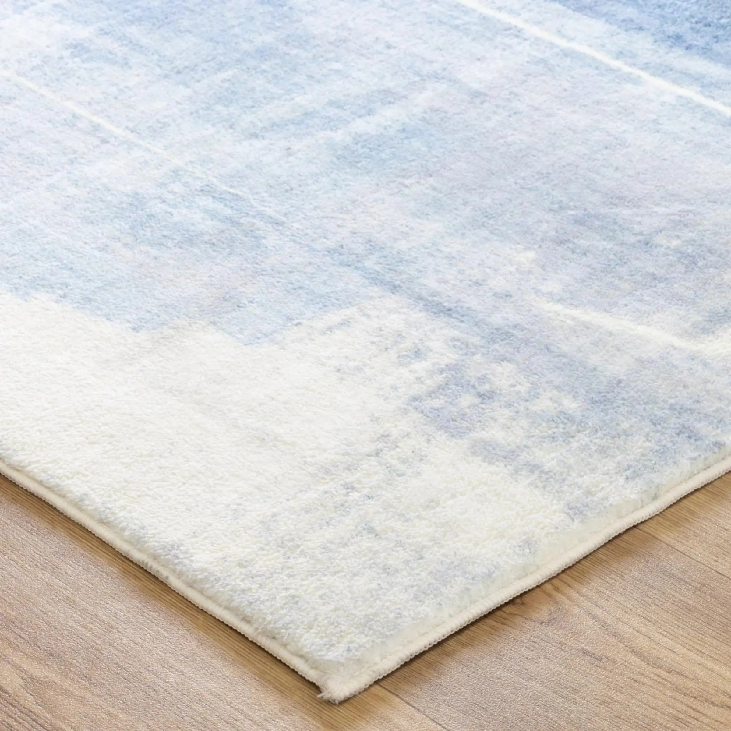 DreamWeaver Oasis Machine Washable Rug, Abstract Blue, 120x170cm