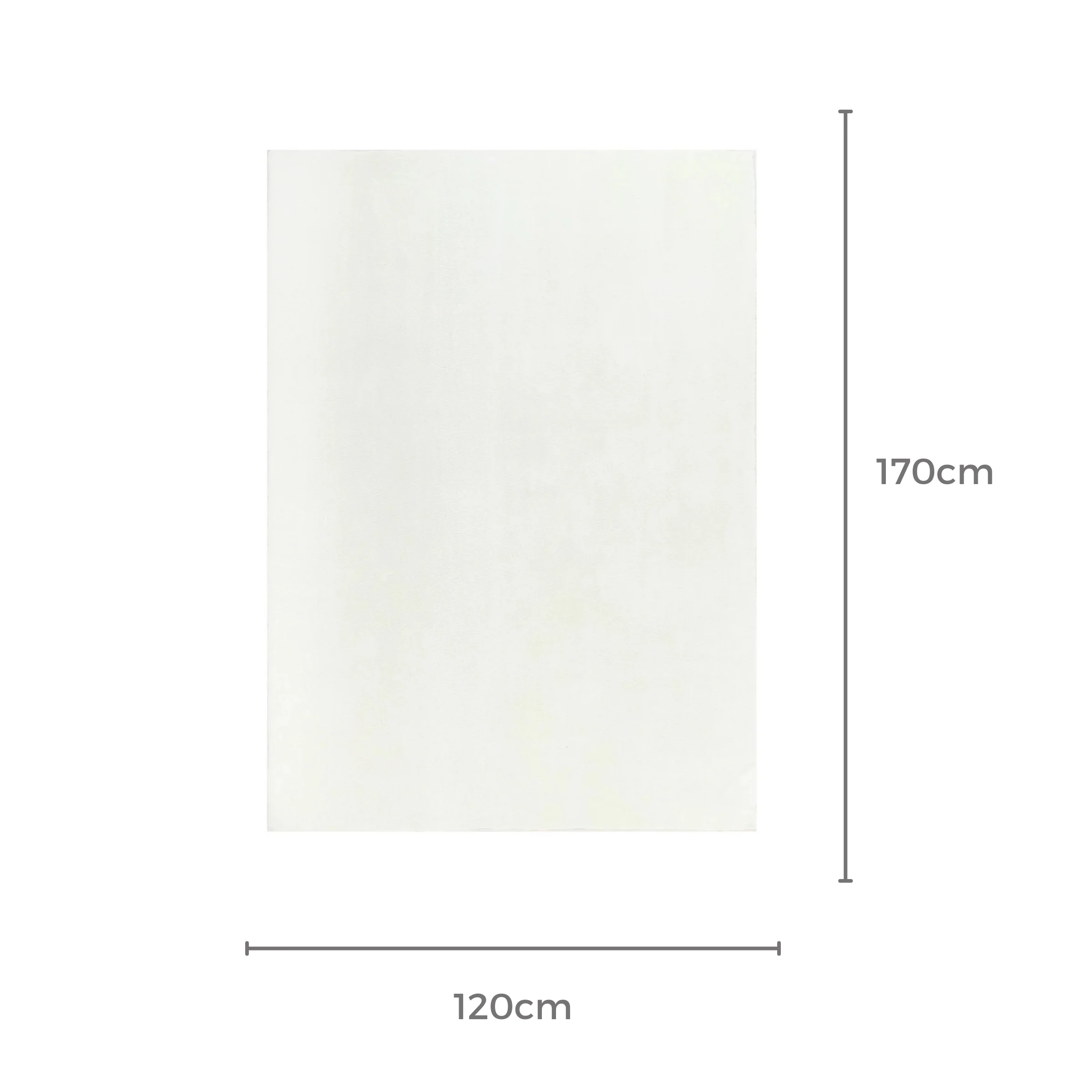 DreamWeaver Oasis Machine Washable Rug, Cream, 120x170cm