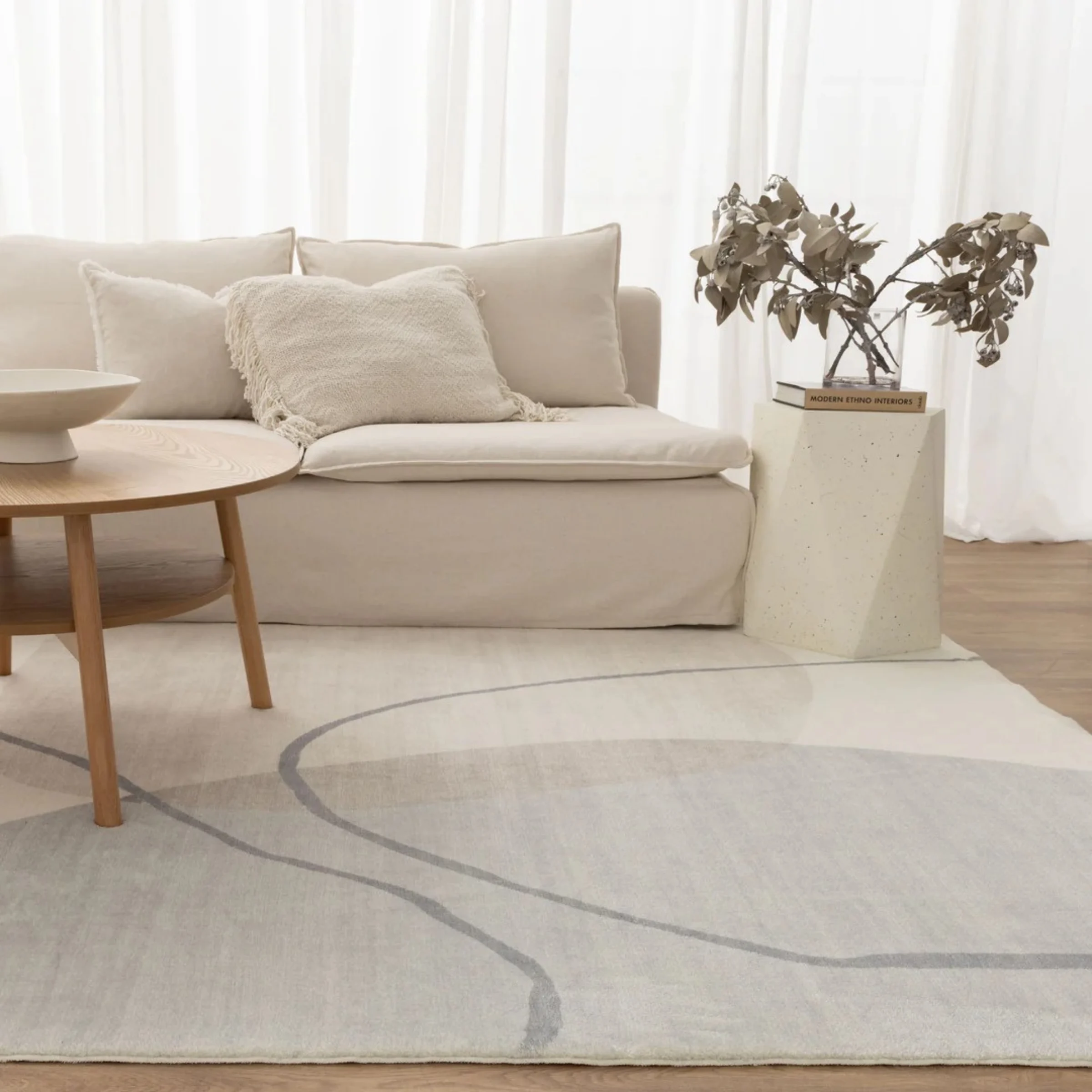 DreamWeaver Oasis Machine Washable Rug, Watercolour Multi, 160x230cm
