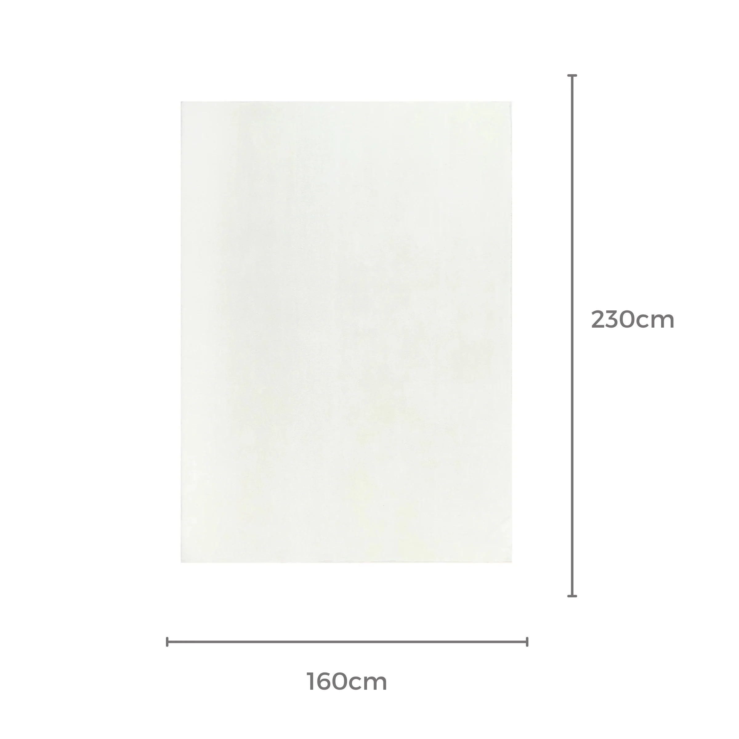 DreamWeaver Oasis Machine Washable Rug, Cream, 160x230cm