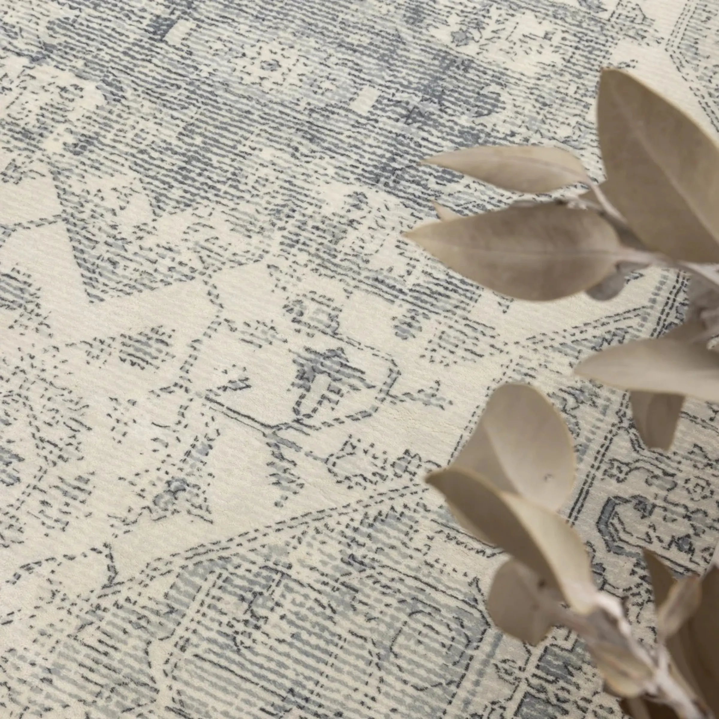 DreamWeaver Oasis Machine Washable Rug, Medallion Blue, 160x230cm