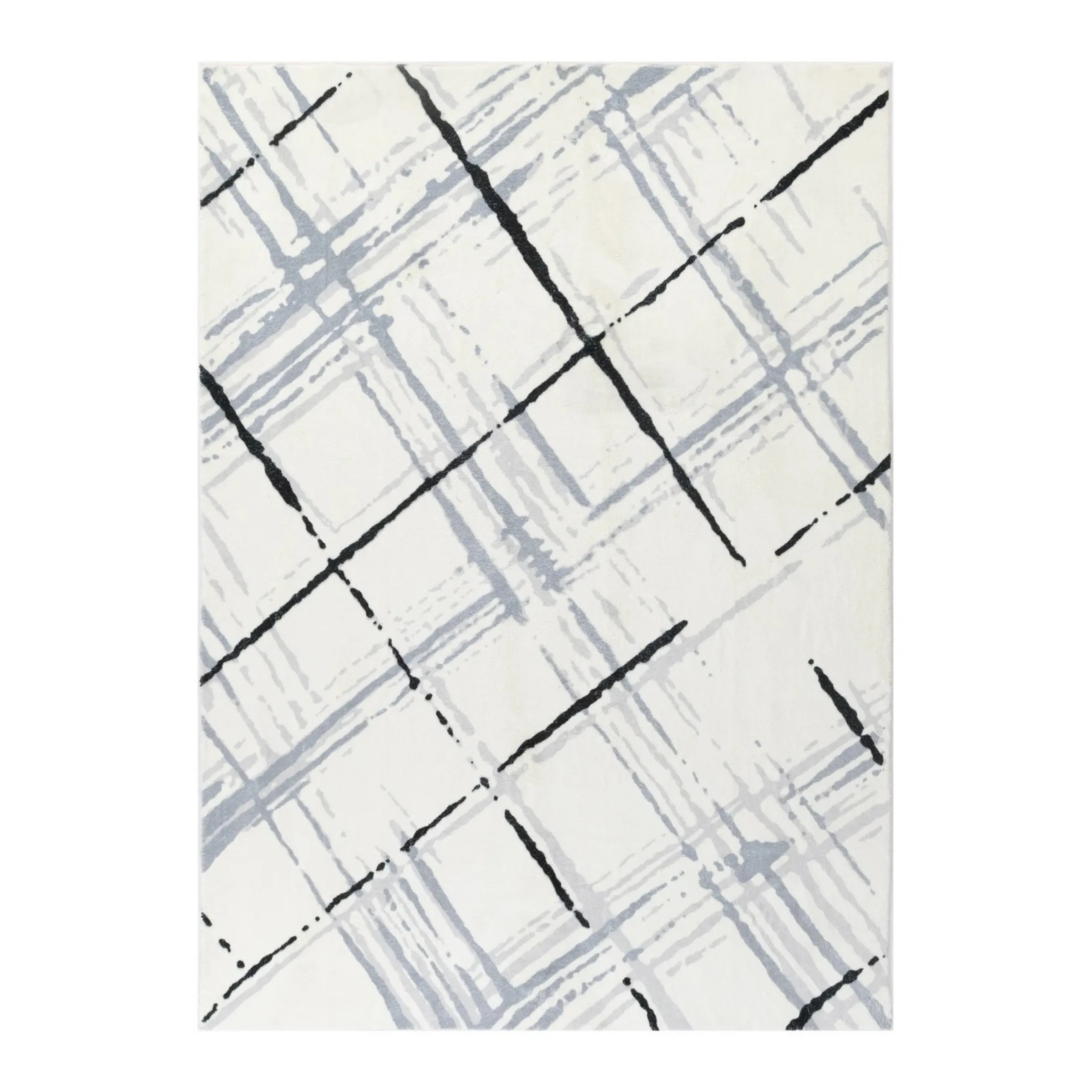 DreamWeaver Oasis Machine Washable Rug, Geo Blue, 200x290cm