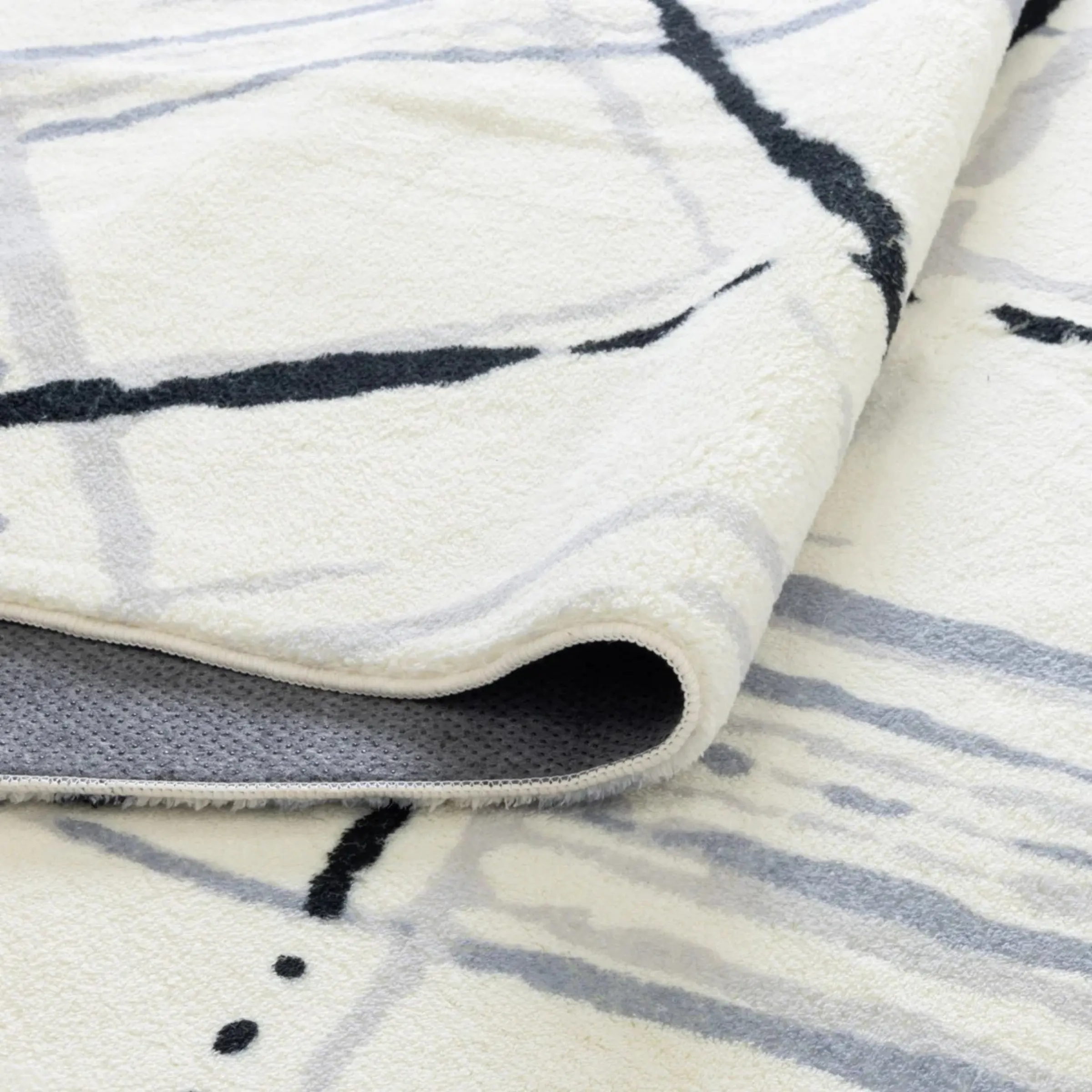 DreamWeaver Oasis Machine Washable Rug, Geo Blue, 200x290cm