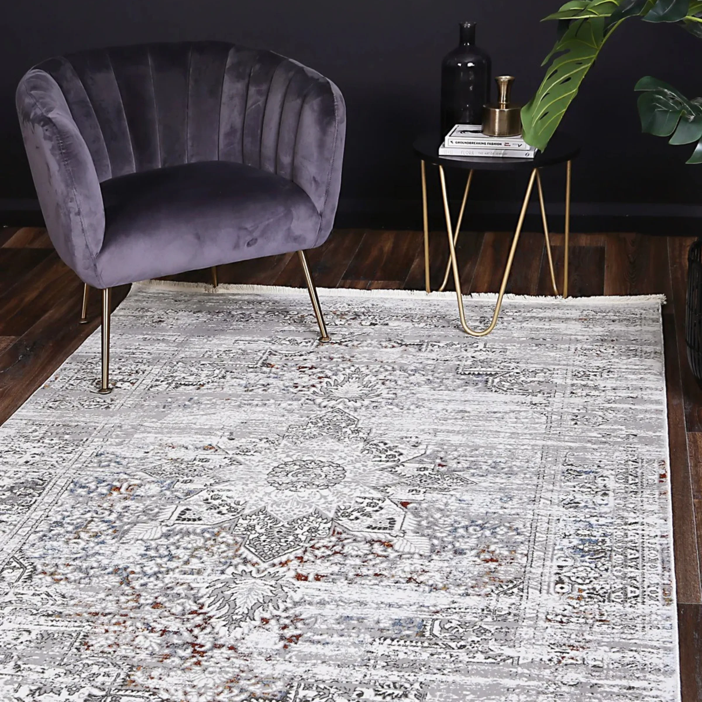 DreamWeaver Odyssey Vintage Rug, Grey Multi, 160x230cm