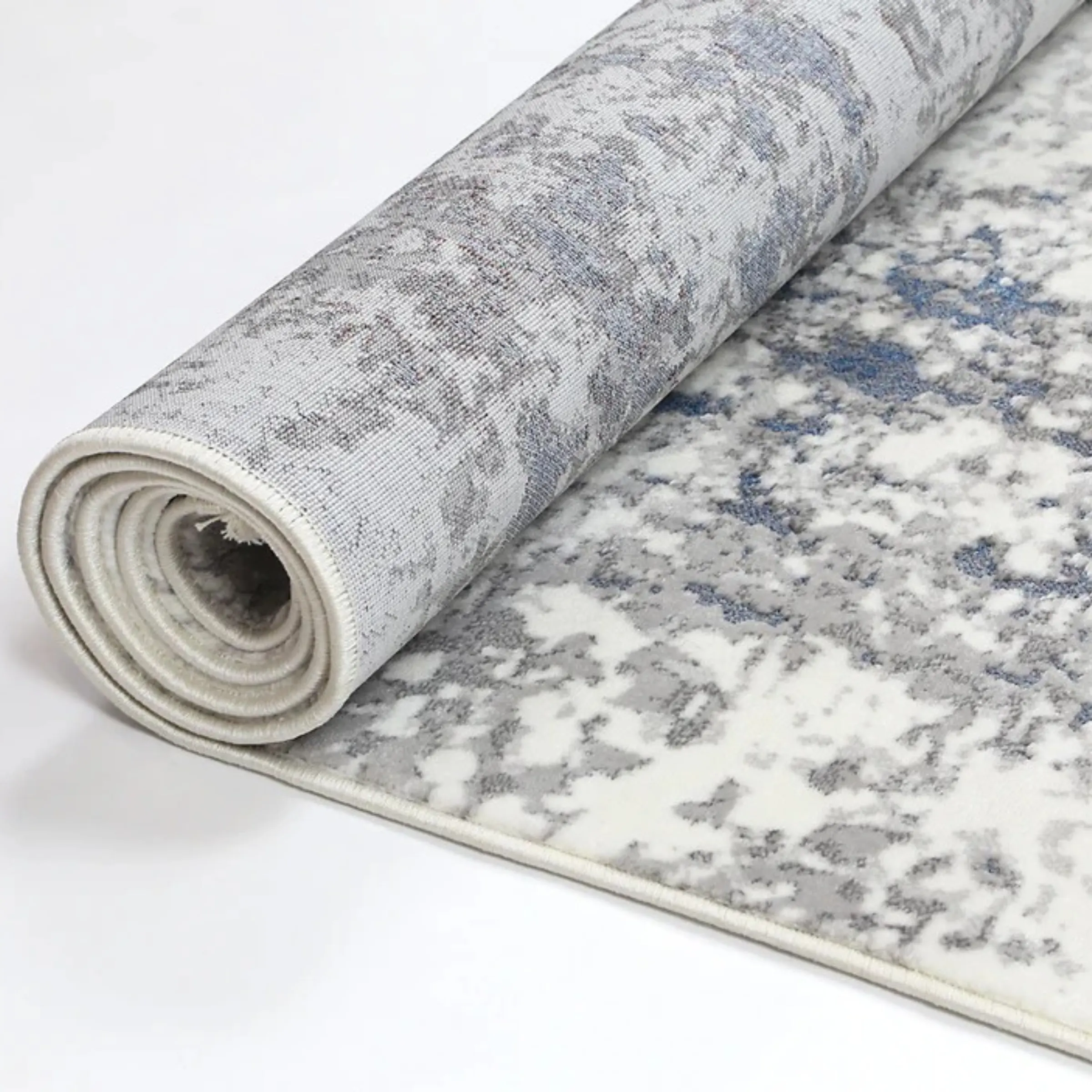 DreamWeaver Aura Modern Rug, Grey Blue, 200x290cm