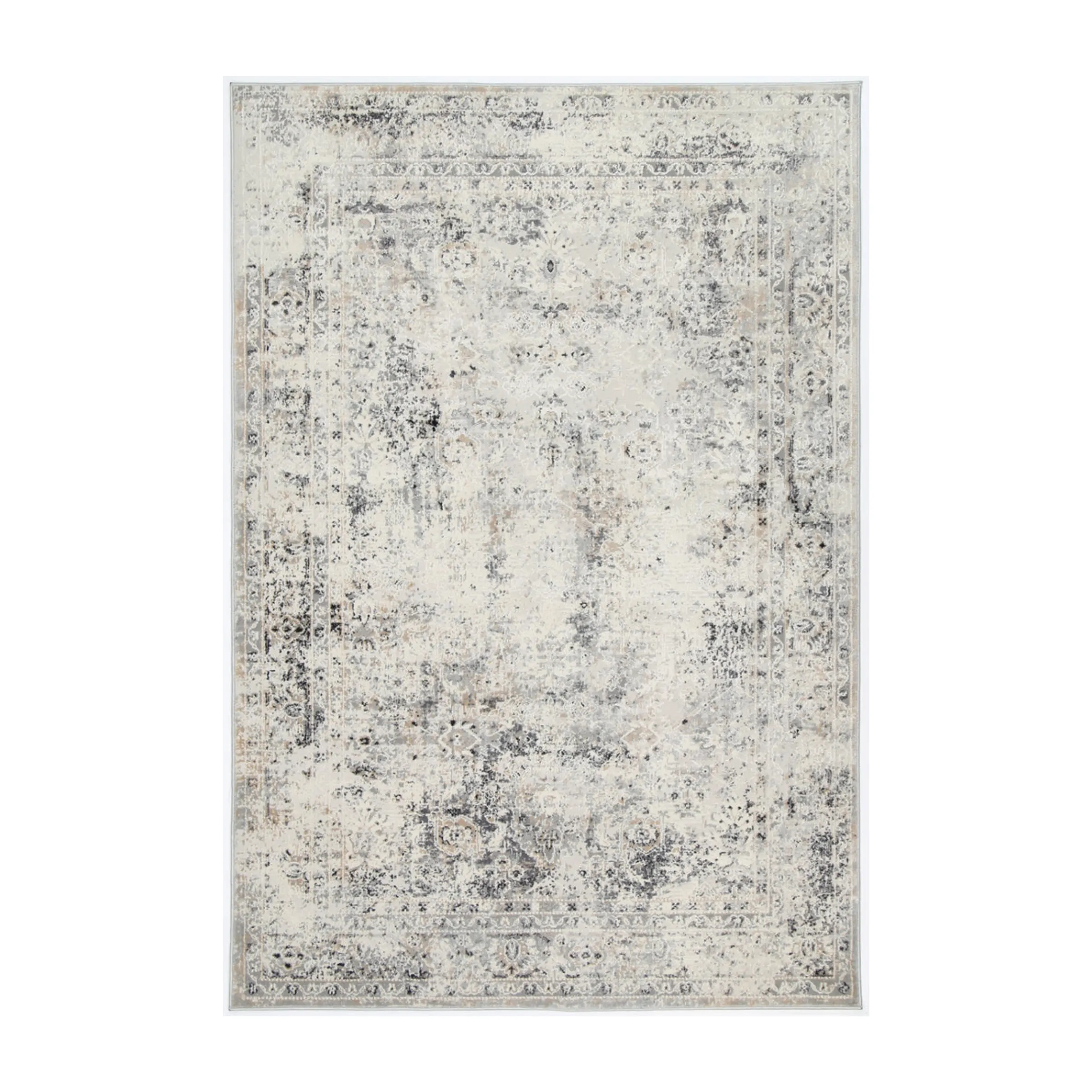 DreamWeaver Zenith Contemporary Rug, Beige Grey, 160x230cm