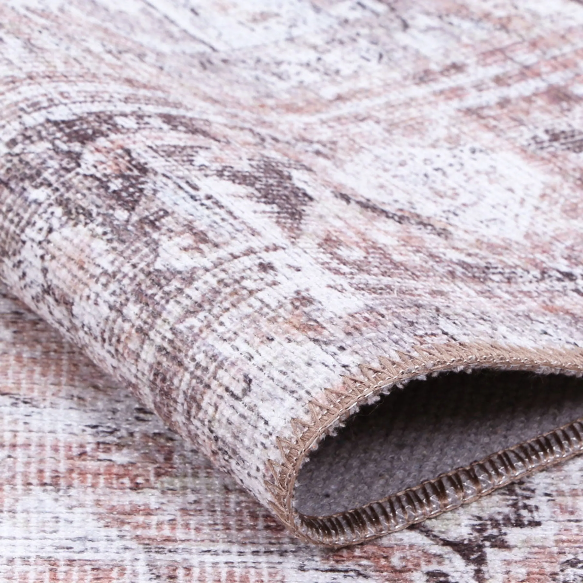 DreamWeaver Homestead Machine Washable Rug, Amelie Terracotta, 240x330cm
