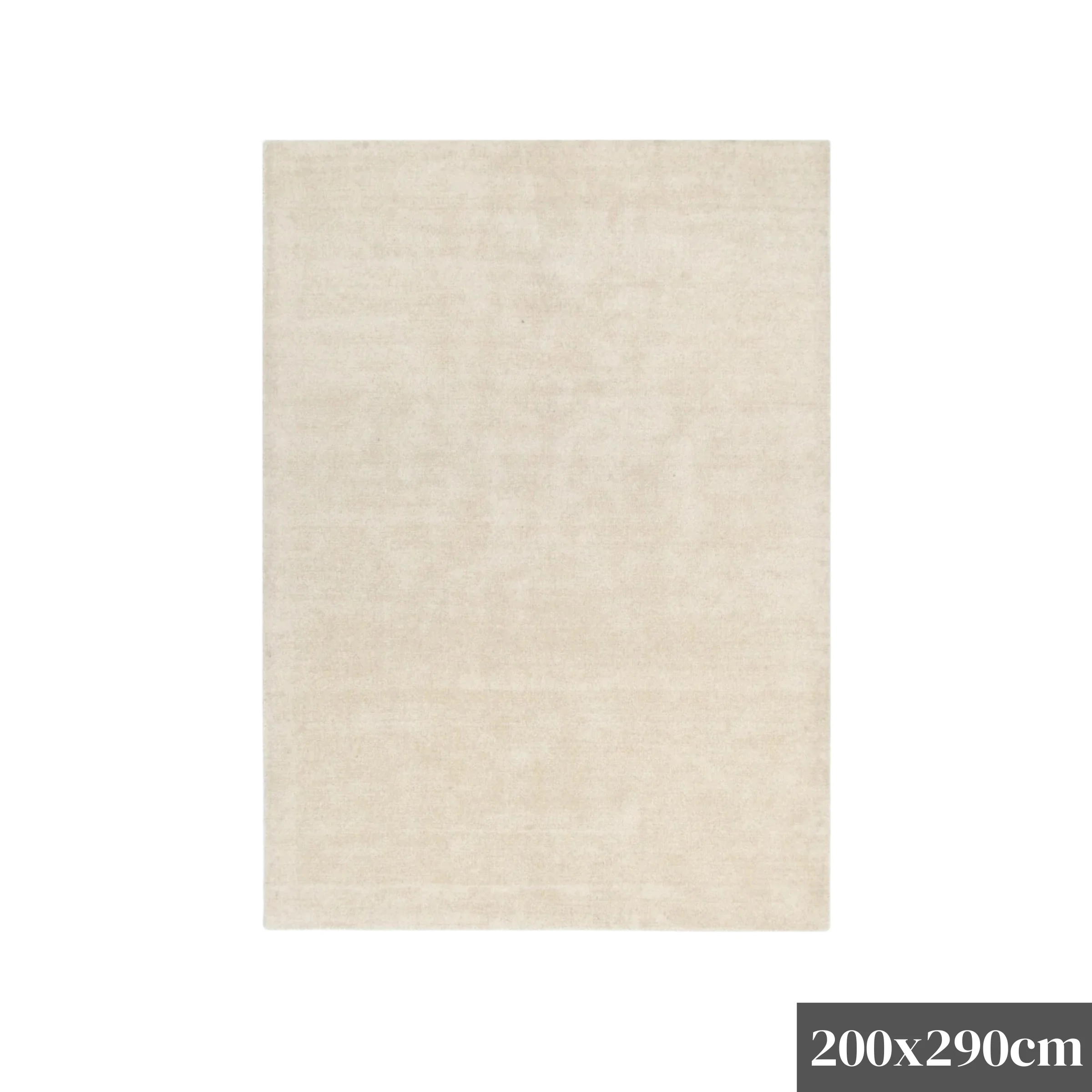 DreamWeaver Arizona Hand Tufted Wool Rug, Natural, 200x290cm
