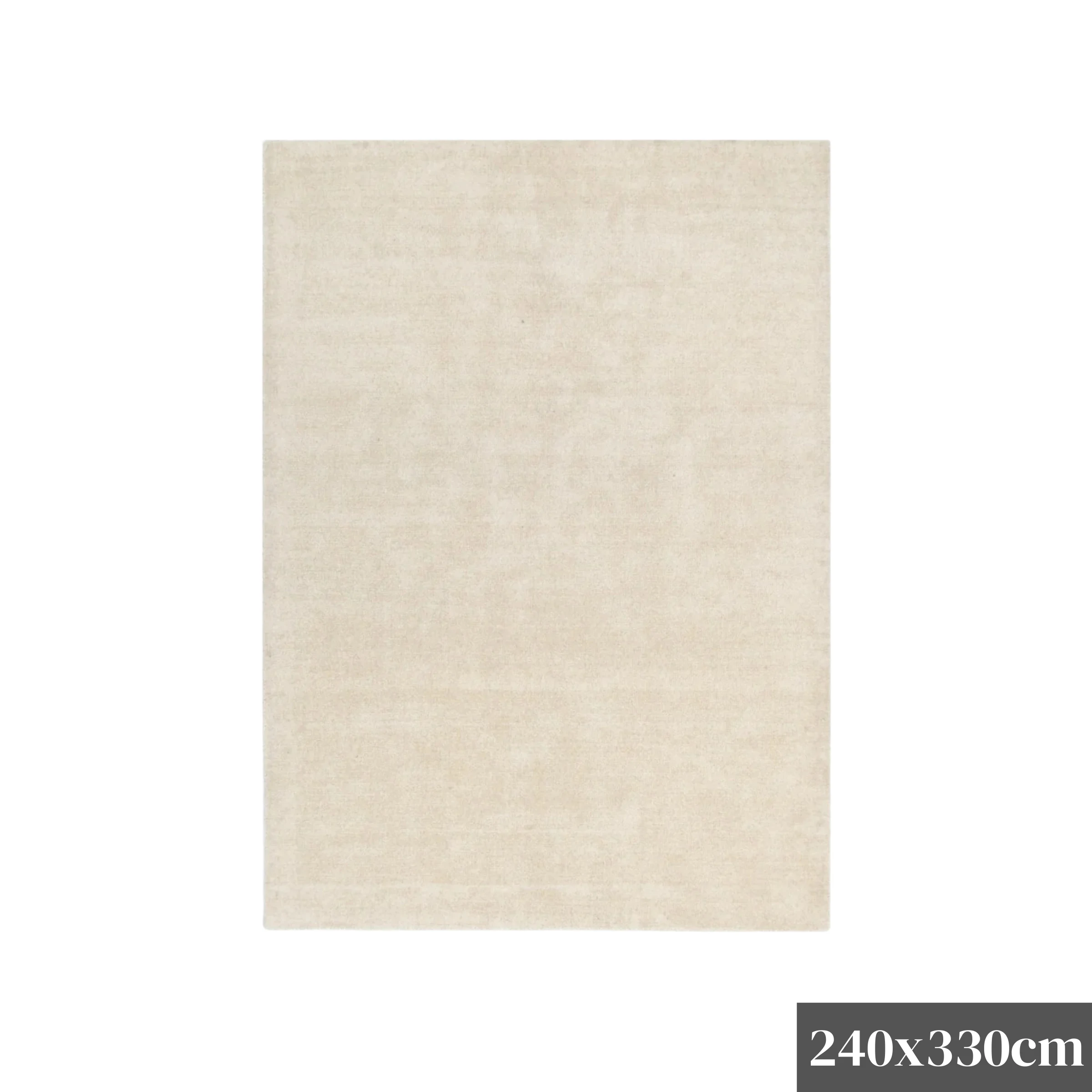 DreamWeaver Arizona Hand Tufted Wool Rug, Natural, 240x330cm