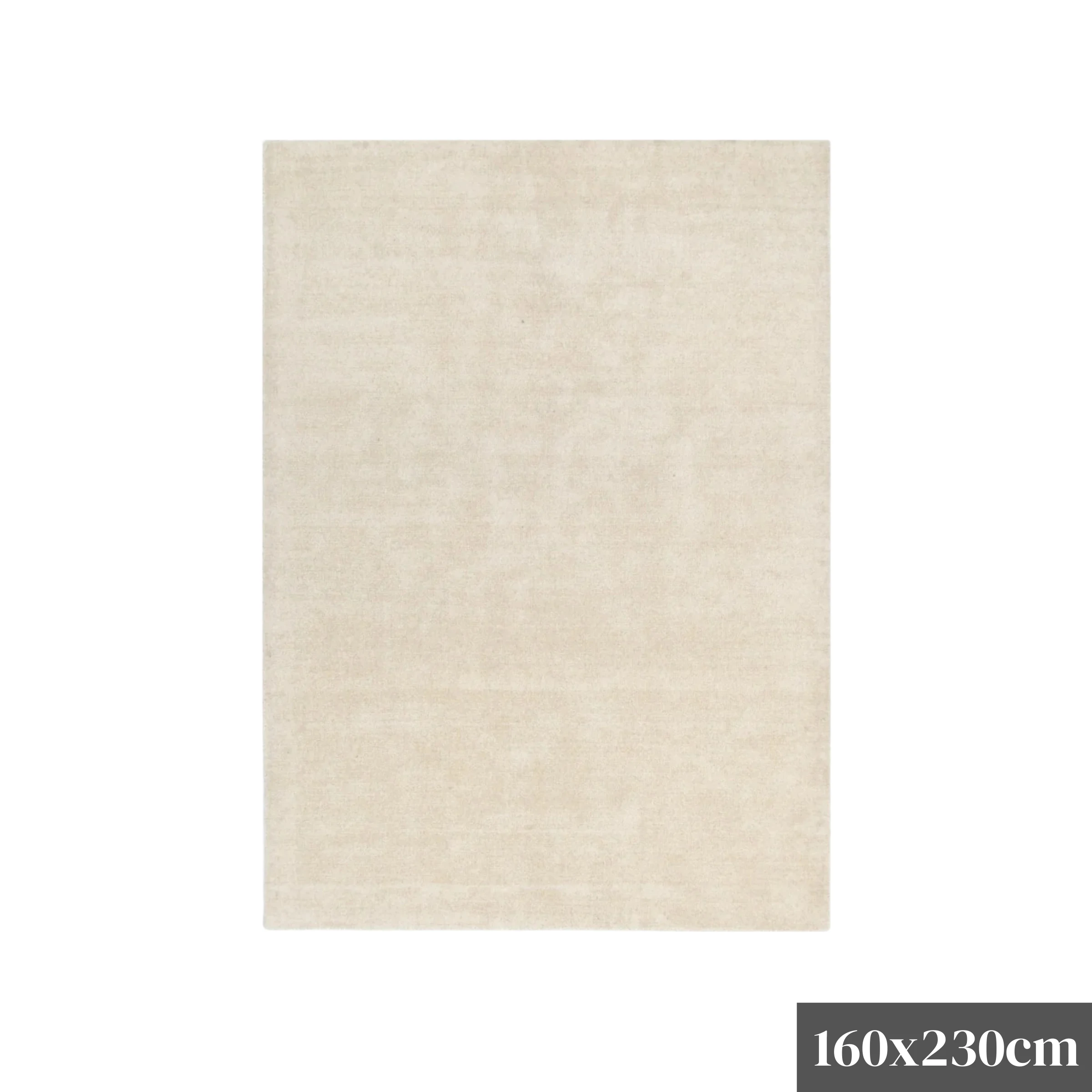 DreamWeaver Arizona Hand Tufted Wool Rug, Natural, 160x230cm