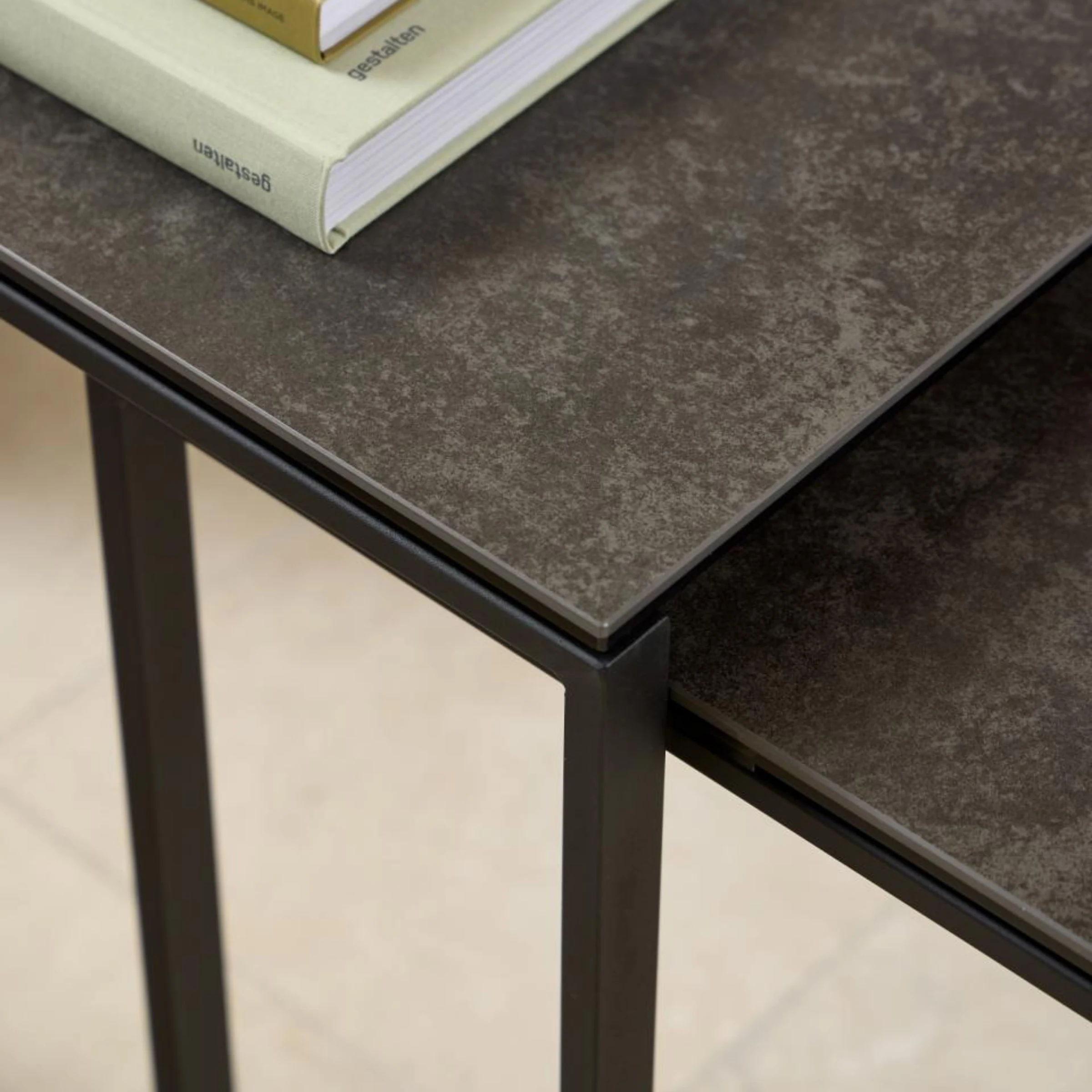 Hjem Design Katrine Square Coffee Table Set