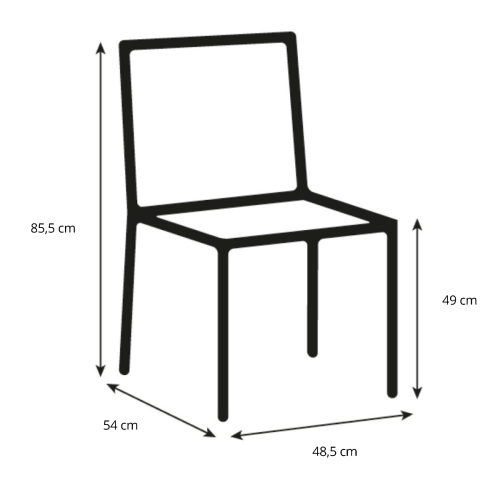 Hjem Design Nyx Dining Chair, Black, Set of 2