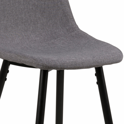 Hjem Design Verna Counter Stool, Light Grey, Set of 2