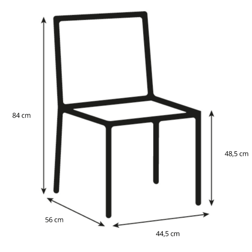 Hjem Design Verna Dining Chair, Light Grey, Set of 4