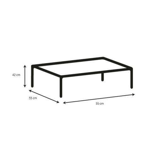 Hjem Design Gina Square Coffee Table