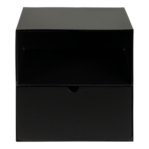 Hjem Design Jackson Bedside Table, Black